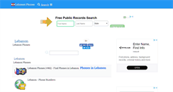 Desktop Screenshot of lebanontelephones.com